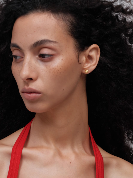 Sterling Silver Organic Texture Studs - The New Witch