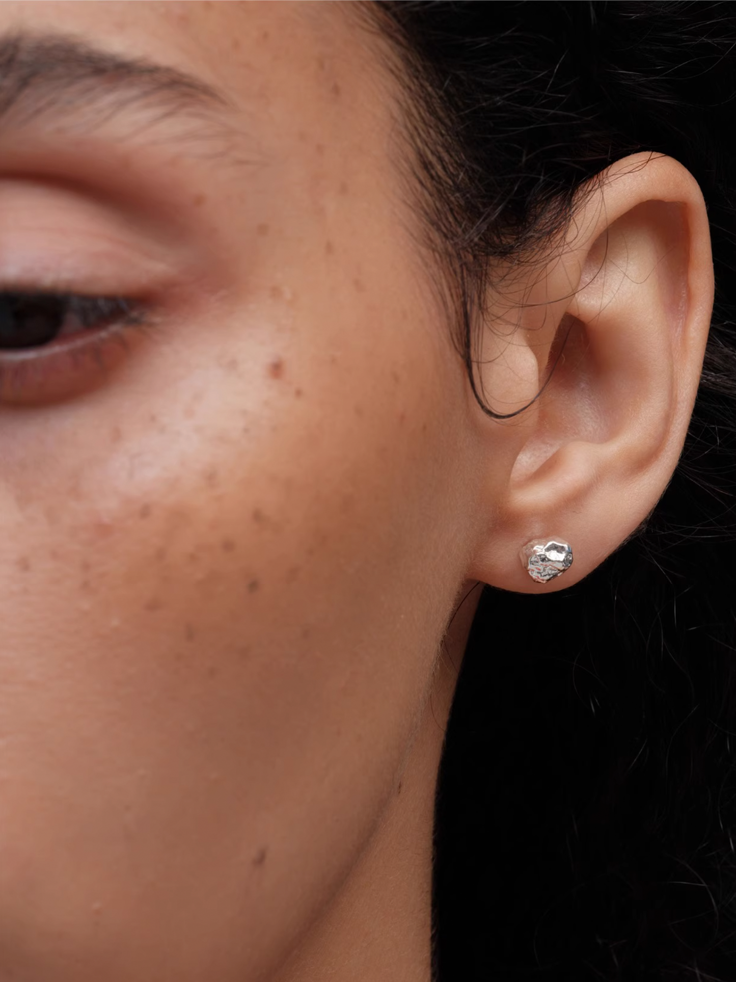 Sterling Silver Organic Texture Studs - The New Witch