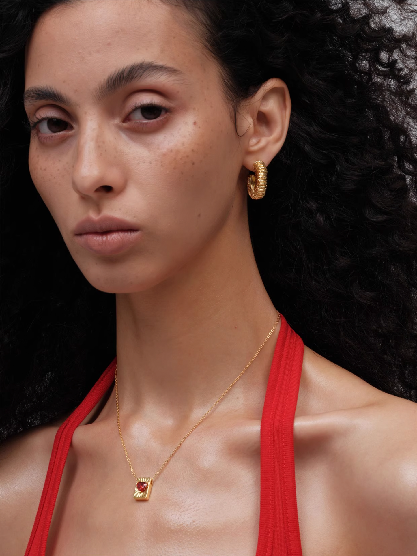 Molten Texture Hoop Earrings - The New Witch