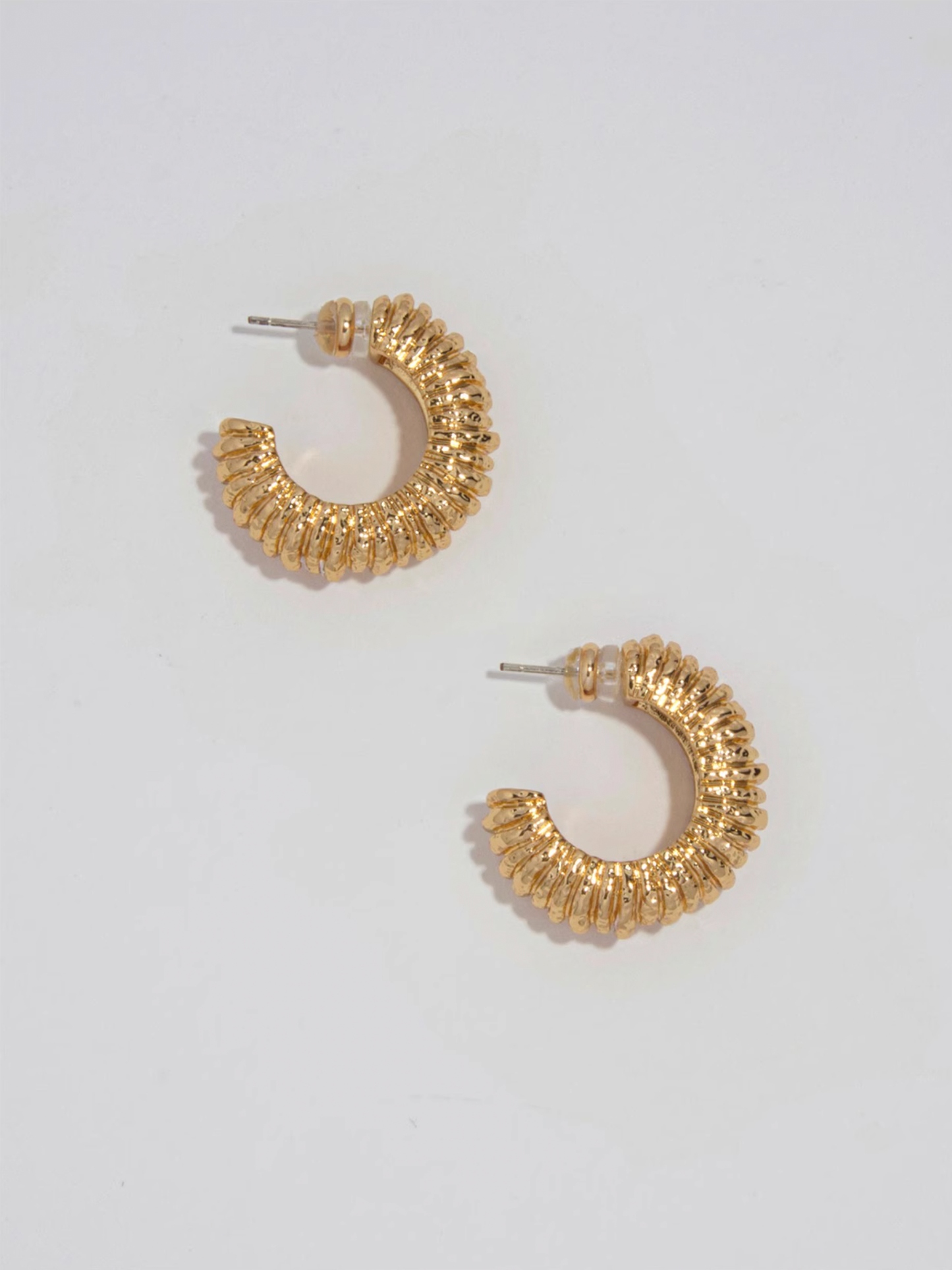 Molten Texture Hoop Earrings - The New Witch