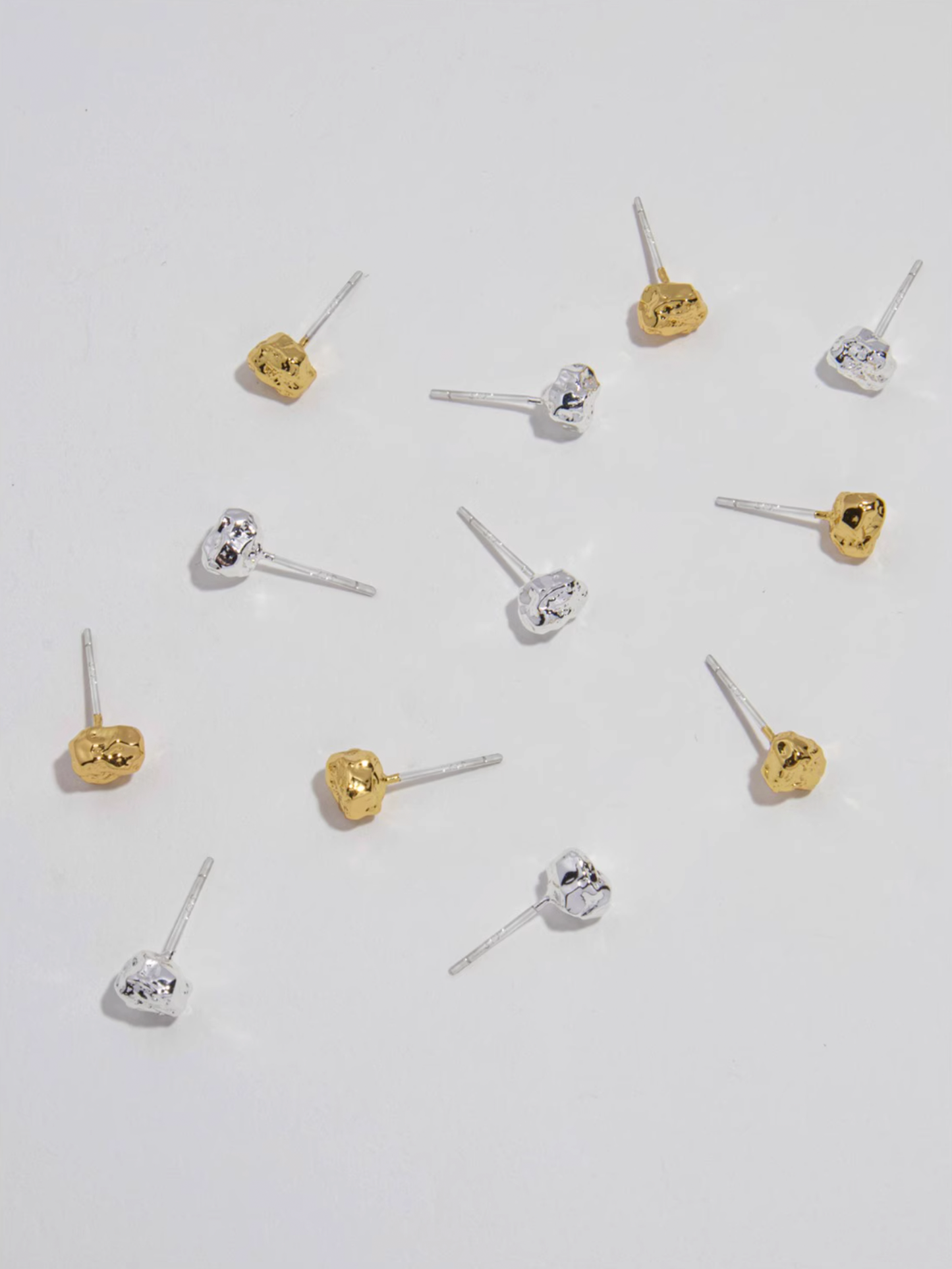 Sterling Silver Organic Texture Studs - The New Witch