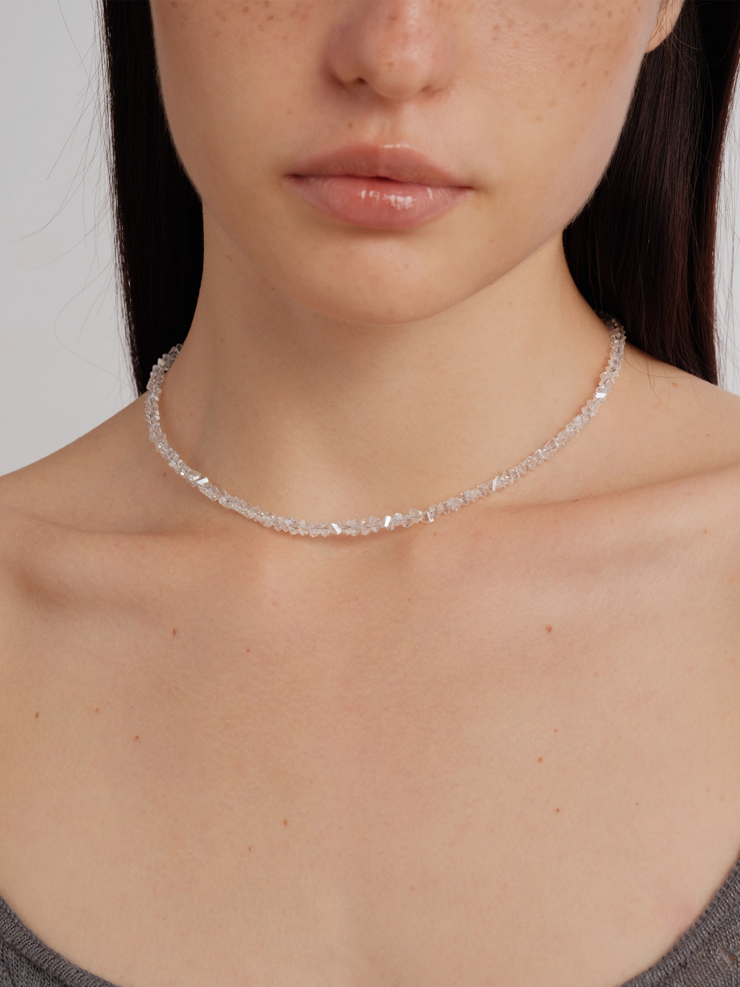 White Crystal Necklace