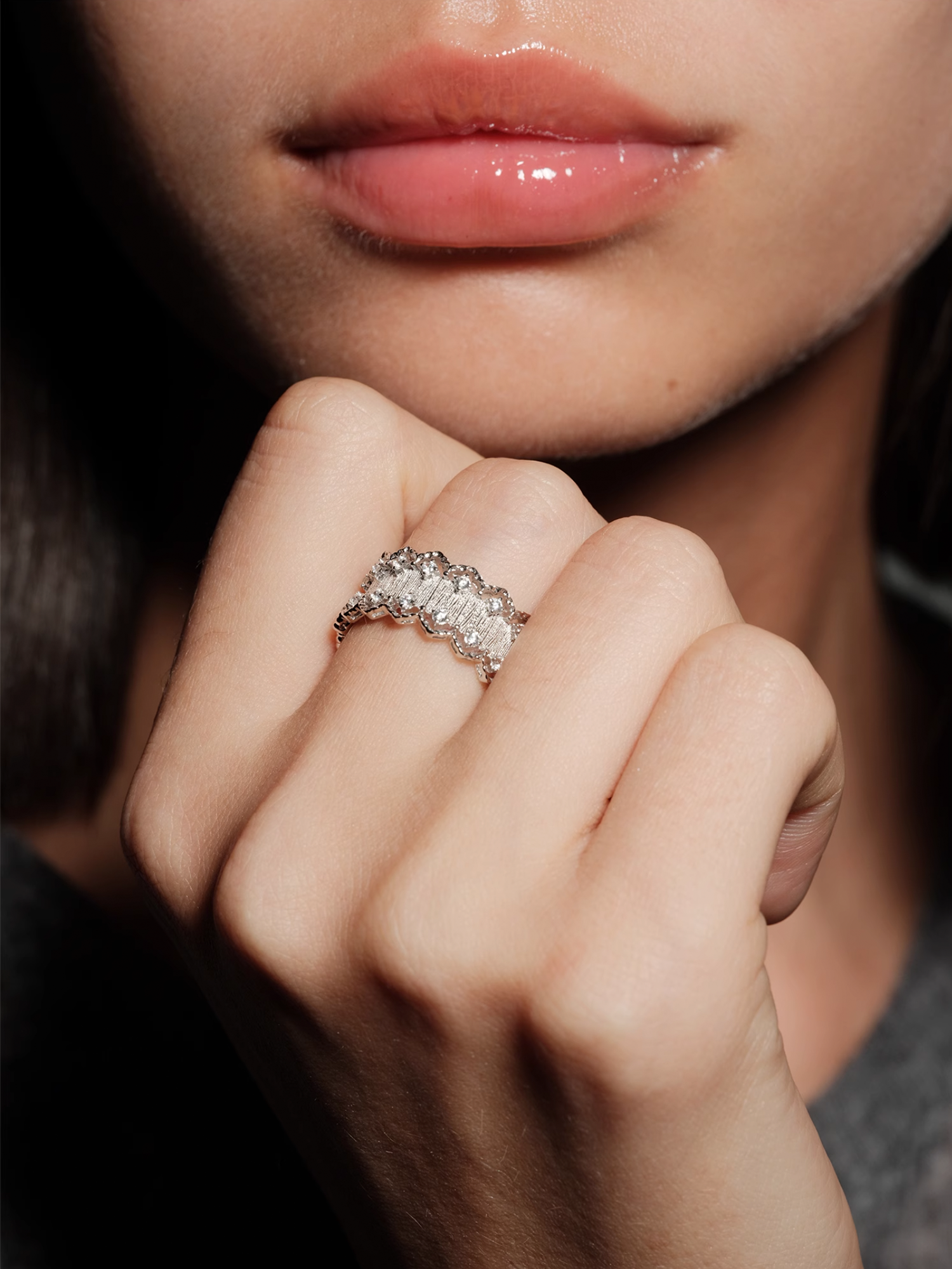 Sterling Silver Lace Ring - The New Witch