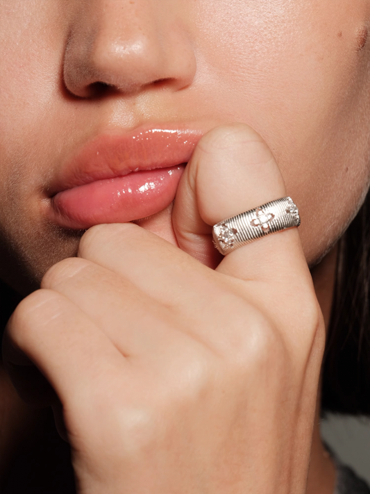 Silver Lace Bloom Ring - The New Witch