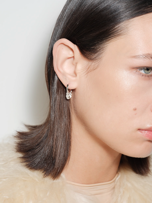 Disco Fringe Silver Hoop Earrings - The New Witch