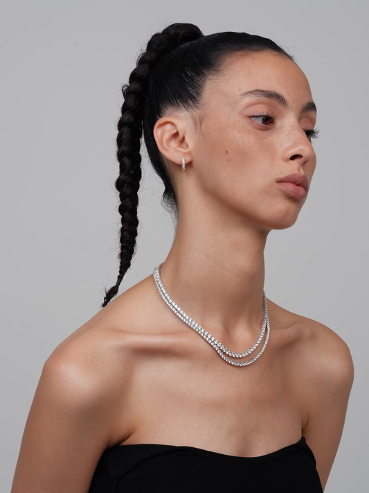 Sterling Silver Tennis Necklace - The New Witch