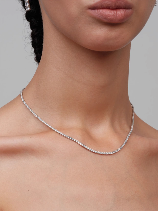 Sterling silver tennis-style choker - The New Witch