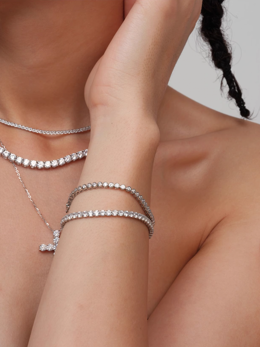Sterling Silver Tennis Bracelet - The New Witch