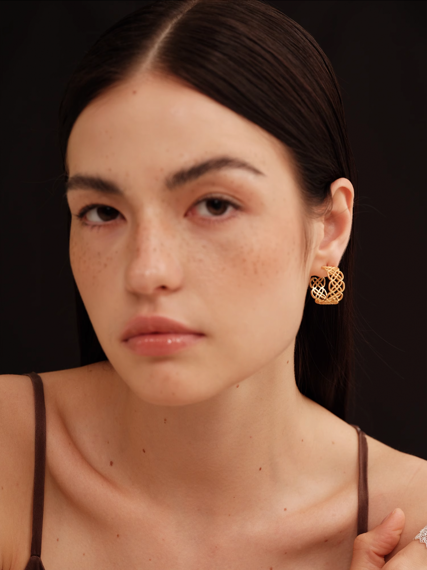 Lace Filigree Hoop Earrings - The New Witch