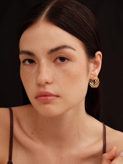 Lace Filigree Hoop Earrings - The New Witch