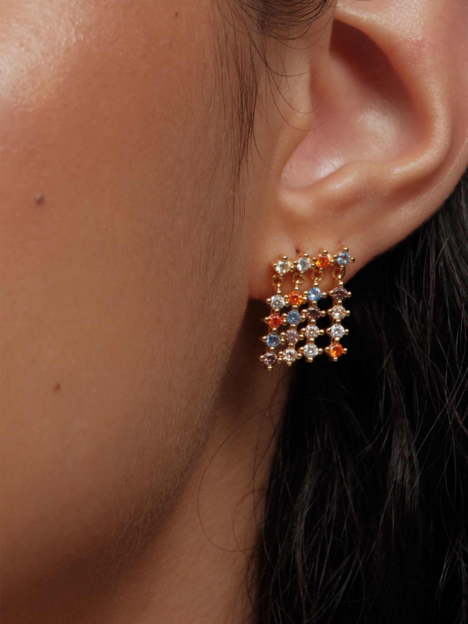 Color Pop Tassel Stud Earrings - The New Witch