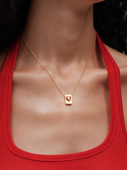 Ruby Heart Necklace - The New Witch