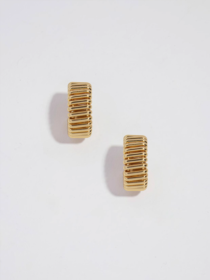 Ribbed Hoop Earrings - The New Witch
