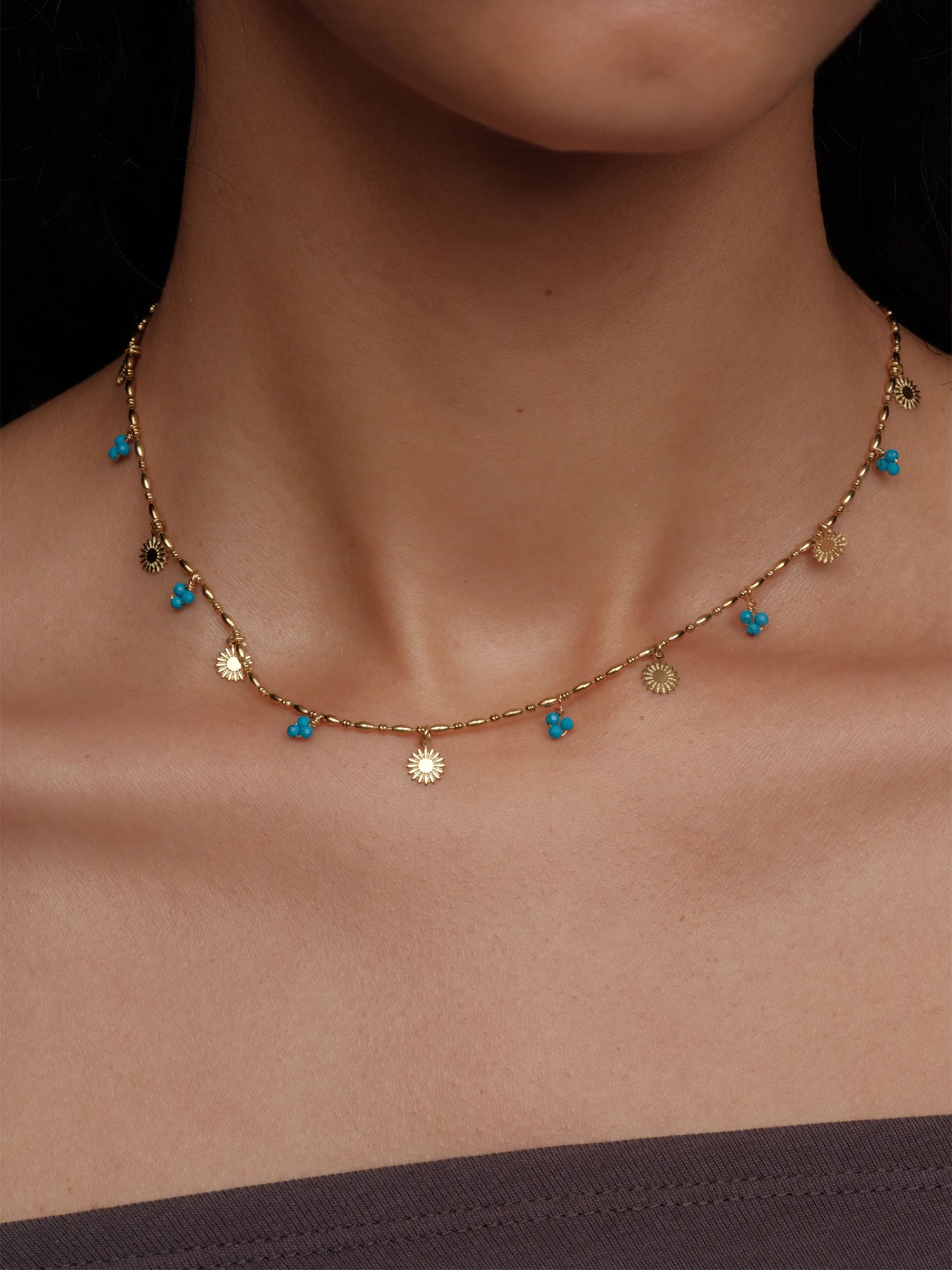 Turquoise Bead Necklace - The New Witch