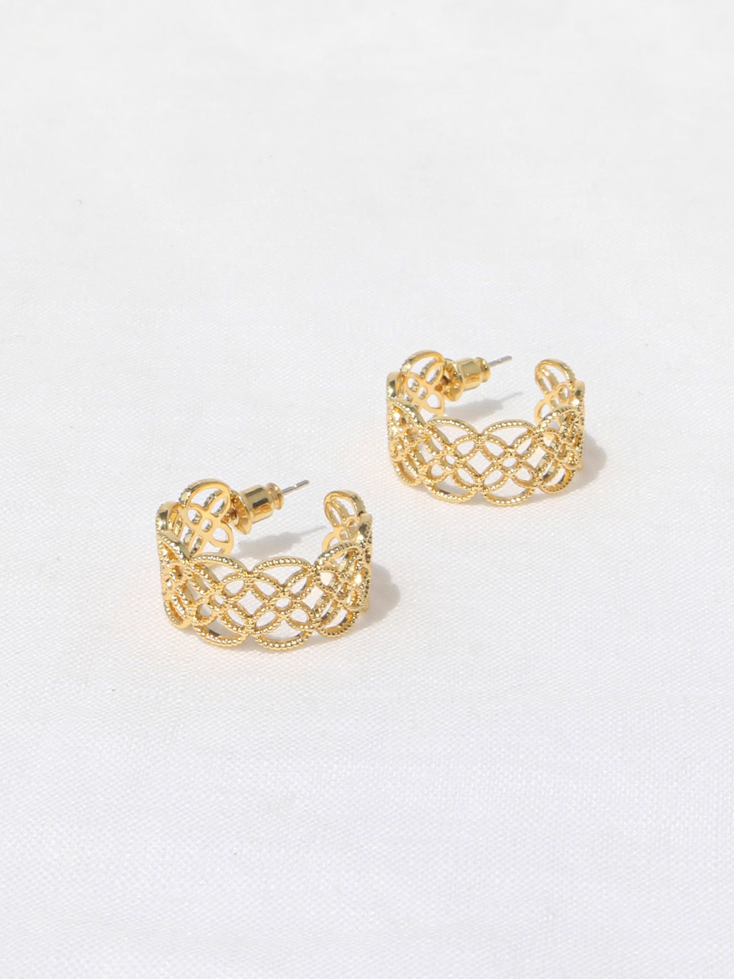 Lace Filigree Hoop Earrings - The New Witch