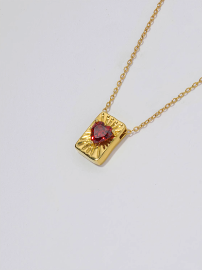 Ruby Heart Necklace - The New Witch