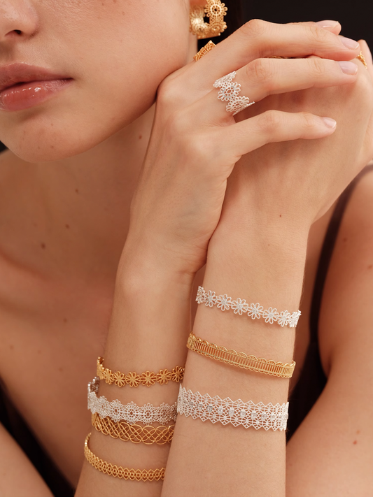 Lace Filigree Cuff Bracelet - The New Witch